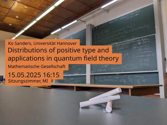 Im Hintergrund das historische Sitzungszimmer des Mathematischen Instituts darüber als Overlay der Text des Toots