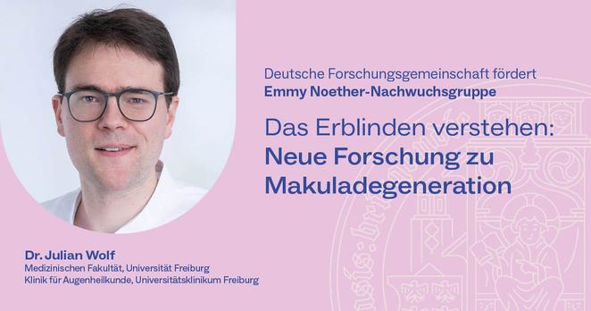 Portraitfoto von Dr. Julian Wolf.
Foto: Universitätsklinikum Freiburg