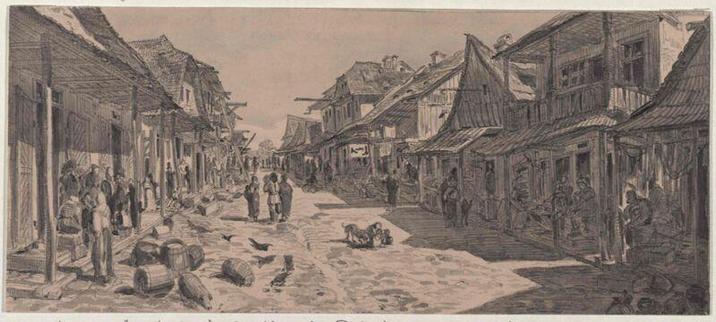 Bleistiftzeichnung, laviert, von Julian Zachariewcz. Vorzeichnung zum „Kronprinzenwerk“ (Die österreichisch-ungarische Monarchie in Wort und Bild, Wien 1886–1902), Bd. „Galizien", 1898, S. 419.
Rechteinhaber: ÖNB