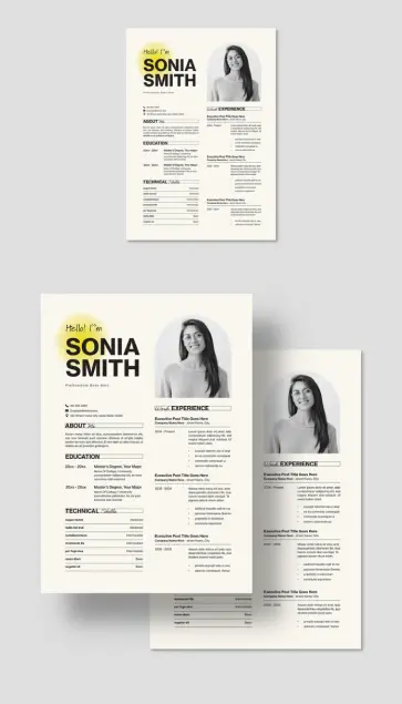 A Modern, Customizable Curriculum Vitae (CV) Resume Layout in A4 by BrandPacks available as Adobe InDesign Template.