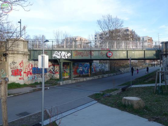 Alte Eisenbahnbrücke als Fußweg
