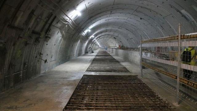 El túnel de l'L9/L10 a l'altura de l'estació de Plaça de Maragall (ACN/Lluís Sibils)