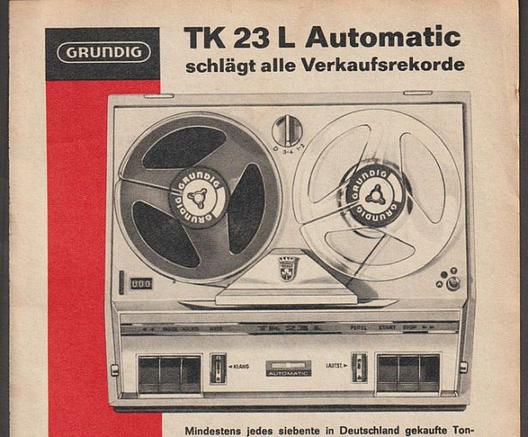 Grundig TK 23 L Automatic, advertisement December 1965