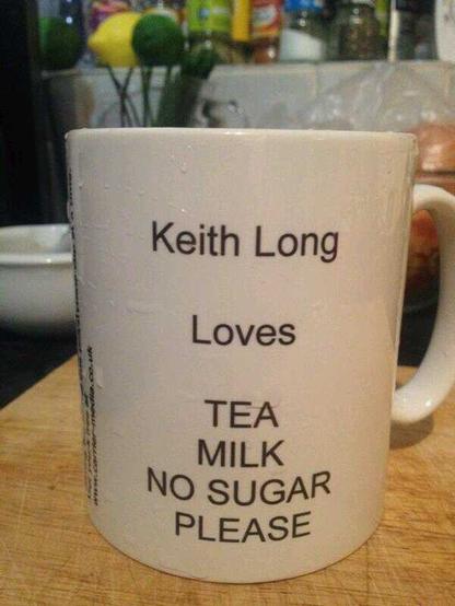 Personalised mug.