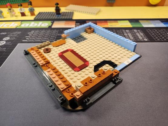 A partially constructed Lego set