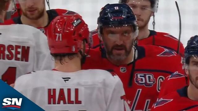 Washington Capitals And Carolina Hurricanes Exchange Handshakes Following Five-Game Series
