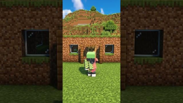 Minecraft Starter Dirt House🏠 #shorts