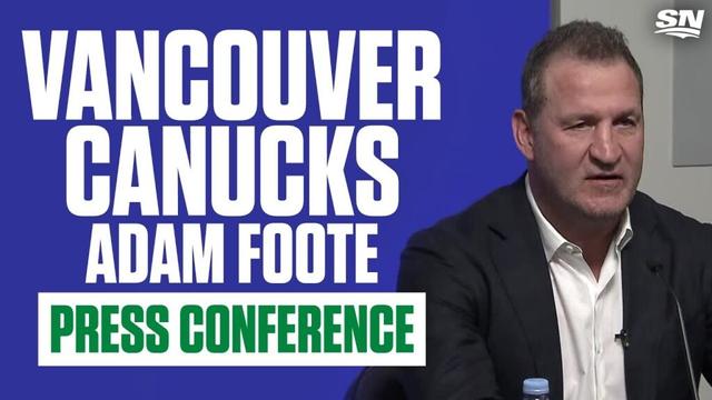 Vancouver Canucks Introduce Adam Foote | Full Press Conference