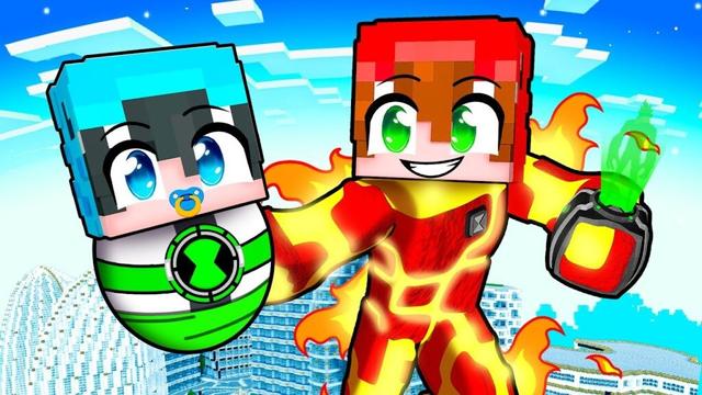 Adoptado por BEN 10 en Minecraft!