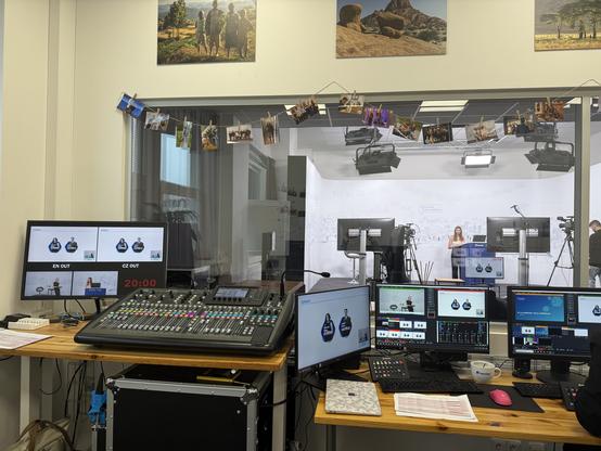 Pohed do části režie přenosu