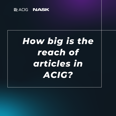 Text: How big is the reach of articles in ACIG?