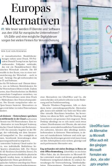 image/jpeg Ausschnitt mit Überschrift aus den VDI Nachrichten.