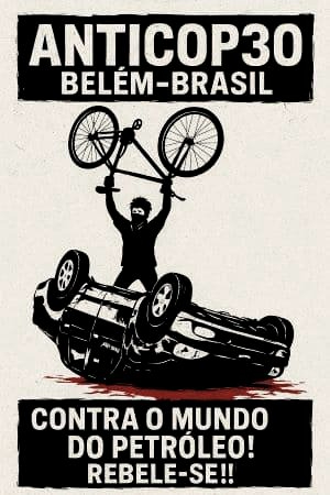 intrincado o senso antifa/defensor dos direitos humanos/anti-corporativista/ambientalista/inclusivo/anti-armamentista/vegano pró-capitalista... a COP30 é uma farsa... #antireport #climateaction #FuckTheSystem #organizacaopopular