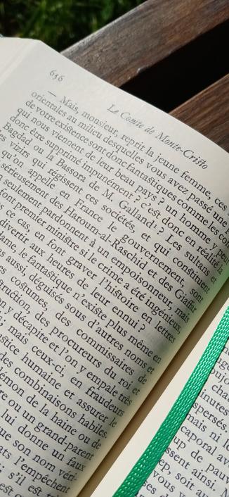 La page 656 du roman Le Comte de Monte Cristo