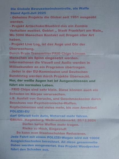 Noch mehr Schwurbel über Gedankenkontrolle.