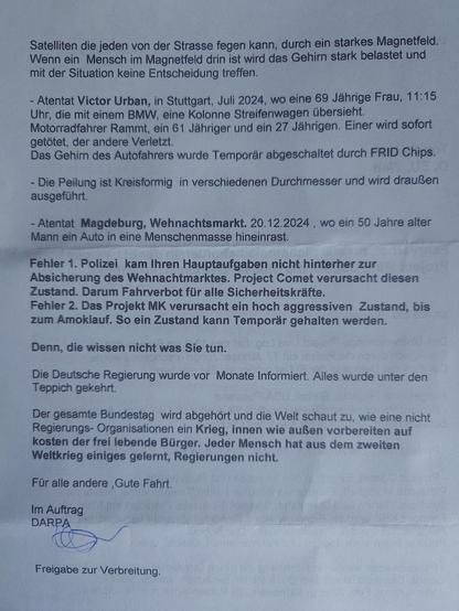 Seite 2 des Schwurbelbriefs