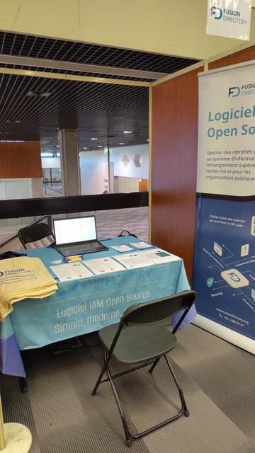 Stand de FusionDirectory au rpll 2025 à Lyon