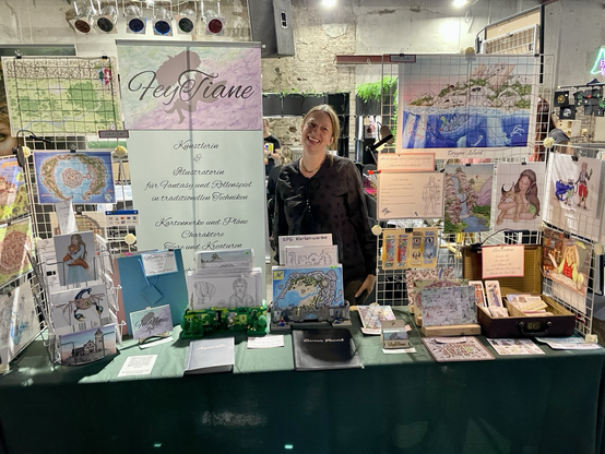 Mein Stand mit Illustrationen und Prints auf der RPV Oberhausen