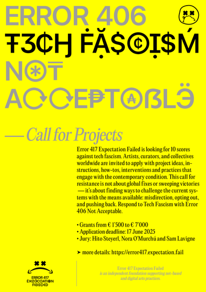 Call for projects poster.