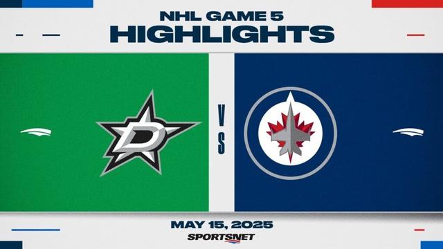 NHL Game 5 Highlights | Stars vs. Jets - May 15, 2025