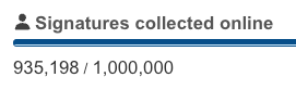 935198 out of 1000000 signatures collected
