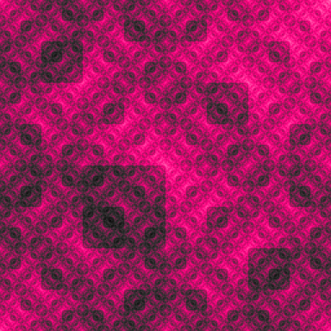 Square-based fractal in shades of pink.