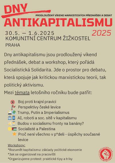 Dny antikapitalismu 2025