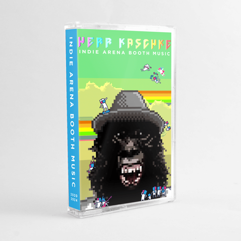 My new release showing a Mix between Tassilo Rau Pixelart and Sebastian Stamm smøl Maneken which are used all over the Indie Arena Booths Artwork. You also can see the colorful jcard