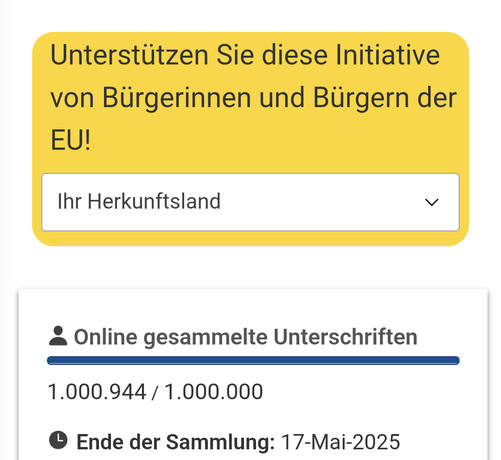 We've reached 1 million votes!