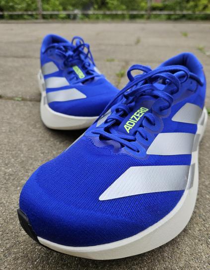 Photo of a pair of blue running shoes