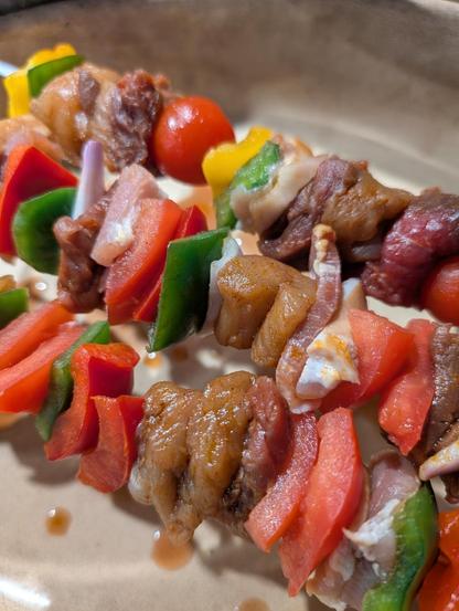 Brochettes faites par moi-même