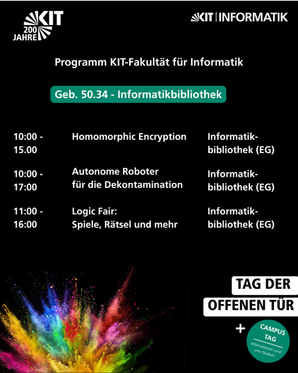 3 Präsentationen im Informatik-Hauptgebäude in der Bibliothek