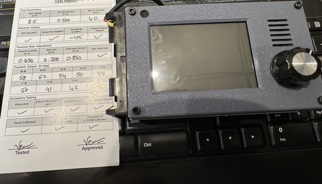 HF Signals zBitX fresh out of the box face view