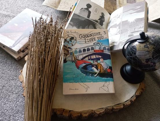 Une photo du livre Et les gens qui ne sont rien de Christophe Nicolas entouré d’objets de décoration.