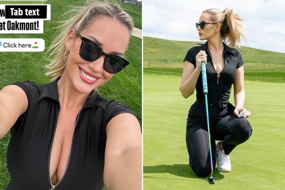 'You won't believe...' - Paige Spiranac stuns in low cut black top as PGA Championship gets underway