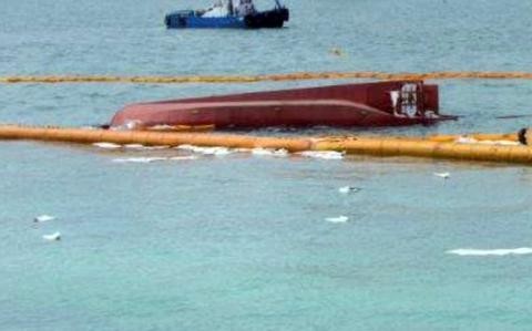 2 crew uninjured after boat capsizes while working on Marine airfield on Okinawa