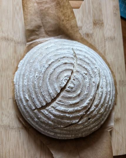 sourdough bread, unbaked