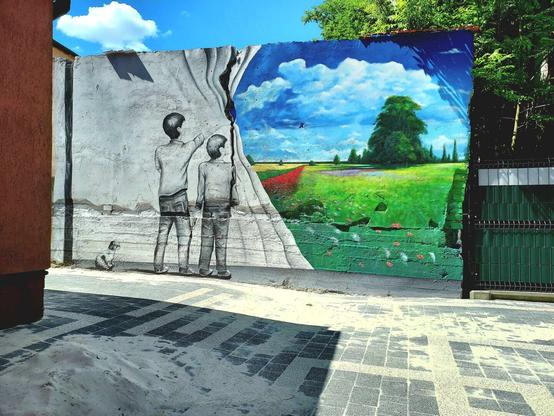 Artwork by Reggie Zamożny in Bogatynia/Sieniawka, Poland