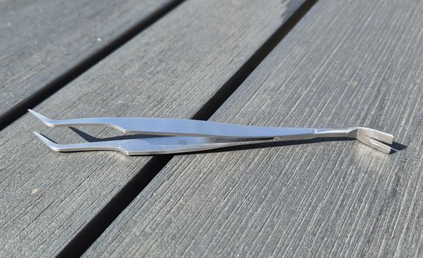 Pinzette zum Entfernen von Zecken