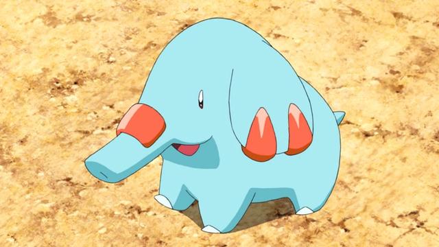 Dessin de Phanpy le Pokemon à long nez.