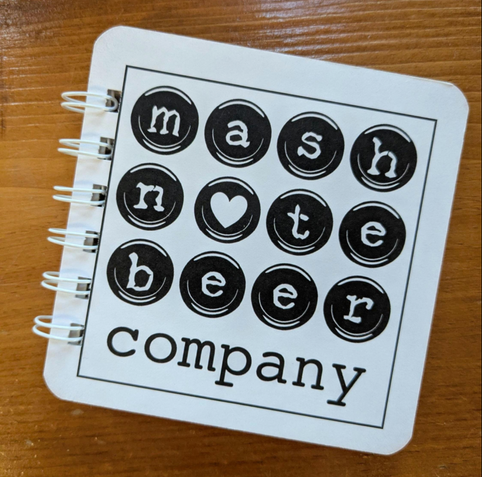 Beer coaster notebook
