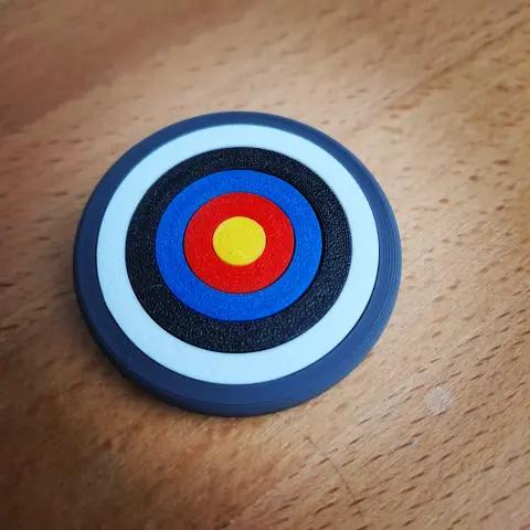 Badge cible imprimé en 3D