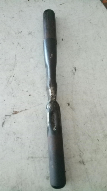 une tige de selle qui était coincée par la rouille