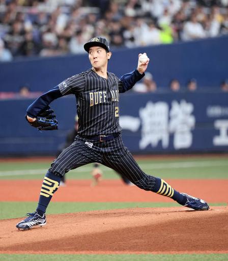 オリックス対ソフトバンク　オリックス先発の田嶋（撮影・宮崎幸一）