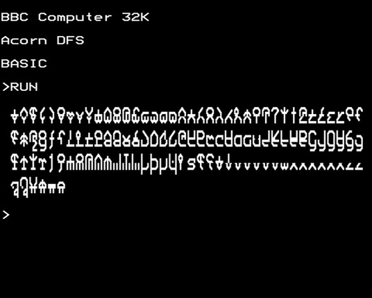 BBC Micro Bot graphics output - Voynich