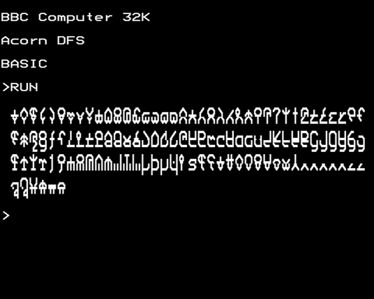 BBC Micro Bot graphics output -