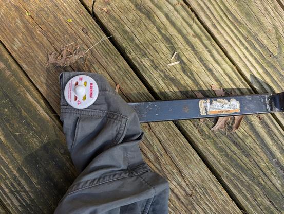 Stupid tags. Security.tag on clothing. Dye type so if you flex the tag from prying, you please the dye on your item. Two glass capsules, one with red dye and one with yellow are the top of the tag. Back is just plastic and a retaining pin