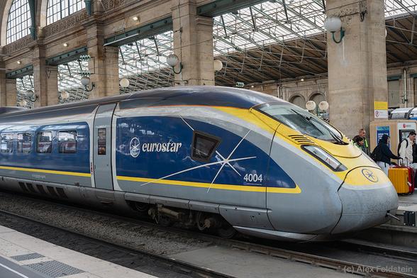 Bullet train at Gare du Nord, Paris