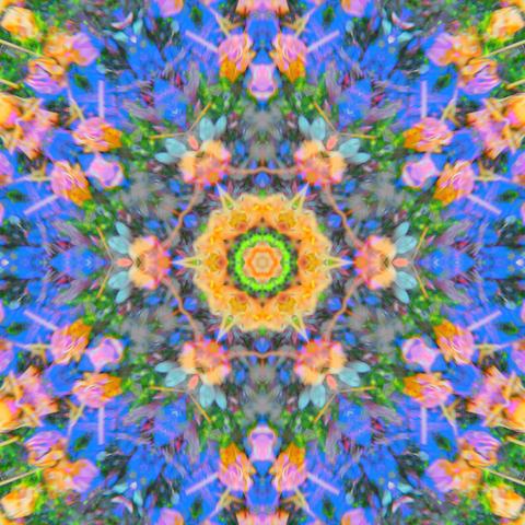 two mandalas mixed