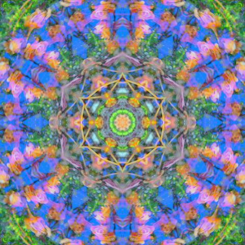 two mandalas mixed